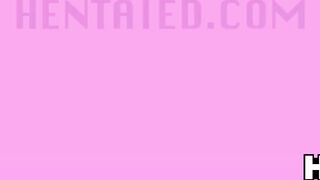 HENTAIED - Queen of Squirt & Double Penetration by Sex Machine