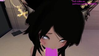 Submissive JOI in Virtual Reality ❤️intense Moaning and Spanking; POV Blowjob [VRchat 3D Hentai]