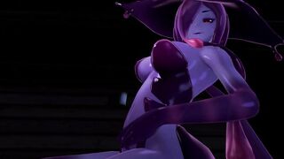 Halloween Night with Slime-Girl - Eris (3D Hentai, 4K, 60FPS, Uncensored)