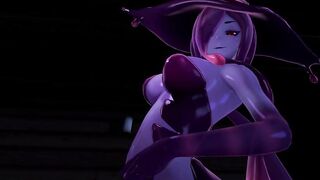Halloween Night with Slime-Girl - Eris (3D Hentai, 4K, 60FPS, Uncensored)
