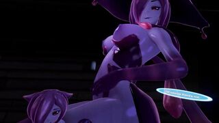 Halloween Night with Slime-Girl - Eris (3D Hentai, 4K, 60FPS, Uncensored)
