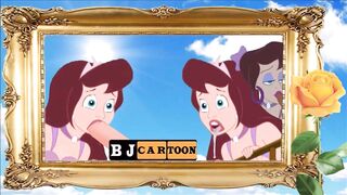 PRINCESS BLOWJOB COMPILATION CarTOON Licks Penis Agiving Blowjob till Cum ANIMATED POV ORALSEX Henta