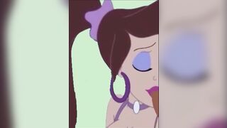 PRINCESS BLOWJOB COMPILATION CarTOON Licks Penis Agiving Blowjob till Cum ANIMATED POV ORALSEX Henta