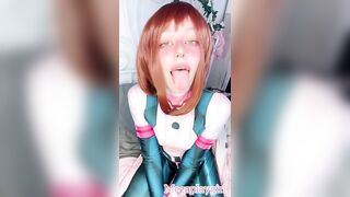 Innocent Blowjob from Ochako Uraraka that Mouth will Save the World