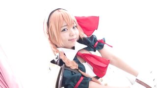 CosFuck JP - Girl with Orange Hair Smiles when she got a Bukkake.