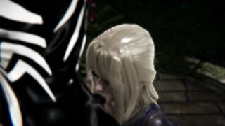 Spider Venom vs Supergirl (Titfuck, Missionary, BJ, Whipping)