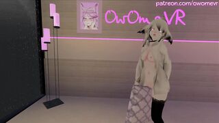 Horny Cat Girl Humps her Pillow until she Cums [intense Moaning, VRchat Erp, 3D Hentai] Preview