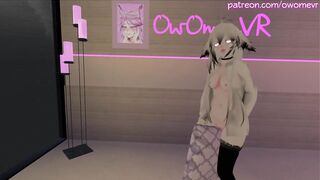 Horny Cat Girl Humps her Pillow until she Cums [intense Moaning, VRchat Erp, 3D Hentai] Preview