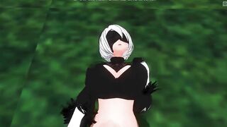3D HENTAI POV 2B Squirts on your Cock