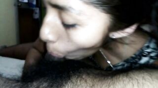 Quarantine - Tiny 18 Year old Latina Teen Sucks me off while we Watch Anime