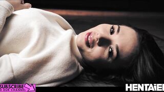 Real Life Hentai - Eve Sweet Fuck Black Dildos with Huge Facial Cumshot and Creampie