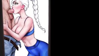 Train your Ass with Elsa [rule 34 Hentai Game] Elsa and her Stepsister Fuck the Gym Teacher