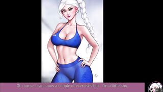 Train your Ass with Elsa [rule 34 Hentai Game] Elsa and her Stepsister Fuck the Gym Teacher