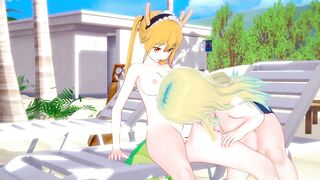 Kobayashi-san Chi no Maid Dragon - Futa Tohru x Lucoa(3d Hentai)