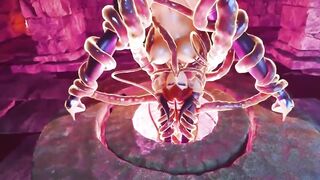 Demonic Lady Gets Railed By Tentacles