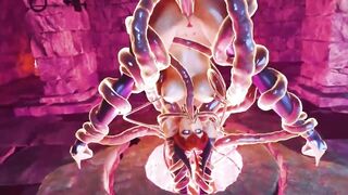 Demonic Lady Gets Railed By Tentacles