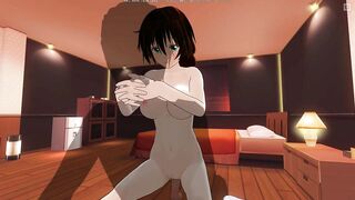 3D HENTAI Redhead Girlfriend Fucking on the Table