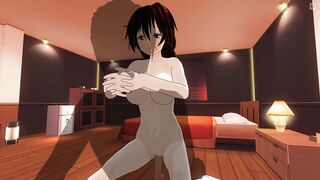3D HENTAI Redhead Girlfriend Fucking on the Table