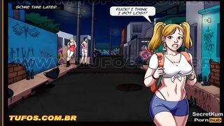 Midnight in the Alley - DP Threesome with BBC Strangers