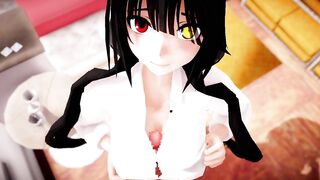 MMD - Kurumi Sloppy Boob Fuck