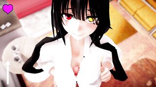 MMD - Kurumi Sloppy Boob Fuck