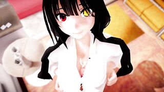 MMD - Kurumi Sloppy Boob Fuck