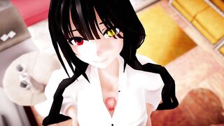 MMD - Kurumi Sloppy Boob Fuck