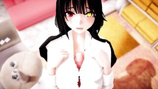 MMD - Kurumi Sloppy Boob Fuck