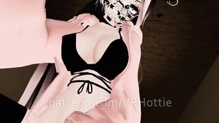 Muzzle Bunny Babe Takes Control Rides you Furiously Femdom Cowgirl Jacket Stripping POV Lap Dance
