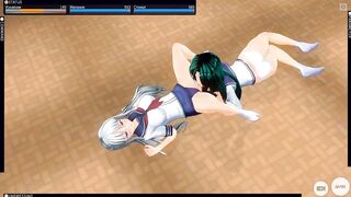 3D HENTAI Schoolgirls Lesbians Cum after School