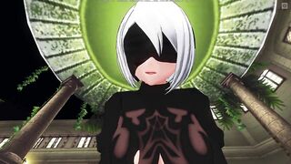 3D HENTAI POV 2B Cowgirl