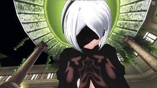 3D HENTAI POV 2B Cowgirl