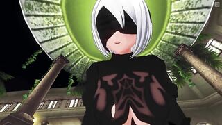 3D HENTAI POV 2B Cowgirl