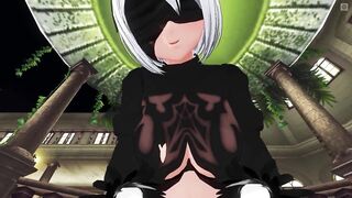 3D HENTAI POV 2B Cowgirl