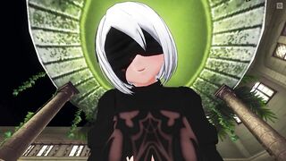 3D HENTAI POV 2B Cowgirl