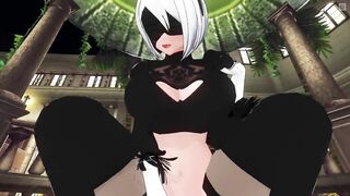 3D HENTAI POV 2B Cowgirl