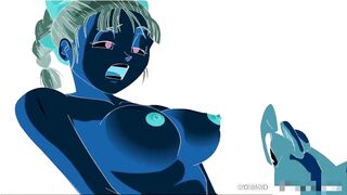 Sex Game about Hentai Cartoon Characters Bulma and Saiyn having Sex