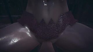 Star Wars: Futa Ahsoka Blowjob in the Rain Taker POV
