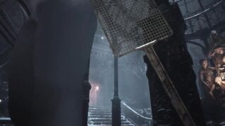 Resident Evil Village Lady Dimitrescu see through Blue Bikini Bottomless - Bushy Pussy Spanking Art