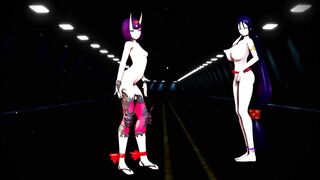 Mmd Fate Grand Order Minamoto no Raikou Shuten Douji 3d Hentai Shuten to Raikou Yukemuri Daisakusen