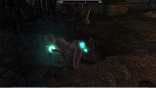 Skyrim Sex Mods. Girls use Sex Toys for BDSM Games | Video Game