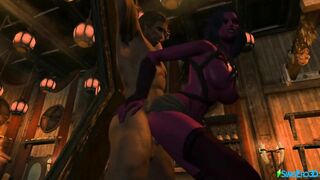 SKYRIM - THE SUCCUBUS IS MILKING THE NORDS