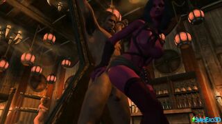 SKYRIM - THE SUCCUBUS IS MILKING THE NORDS