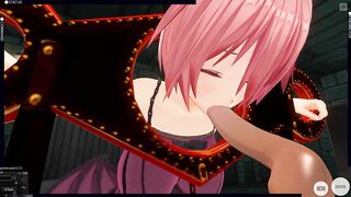 3D HENTAI BDSM Devil Girl Tied Sucks Big Dick