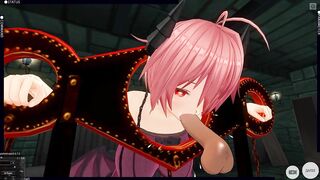 3D HENTAI BDSM Devil Girl Tied Sucks Big Dick