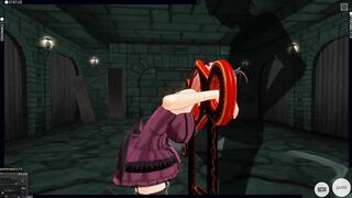 3D HENTAI BDSM Devil Girl Tied Sucks Big Dick