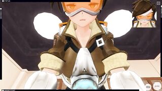 3D HENTAI POV Overwatch Tracer Rides your Dick