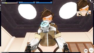 3D HENTAI POV Overwatch Tracer Rides your Dick