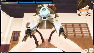 3D HENTAI POV Overwatch Tracer Rides your Dick