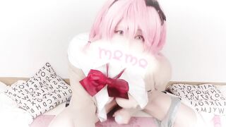 女装 子|crossdresser| 【part２】ピンク髪コス プレでお漏らし射精オナニー 日本人 男の娘 Japanese Hentai Cosplay